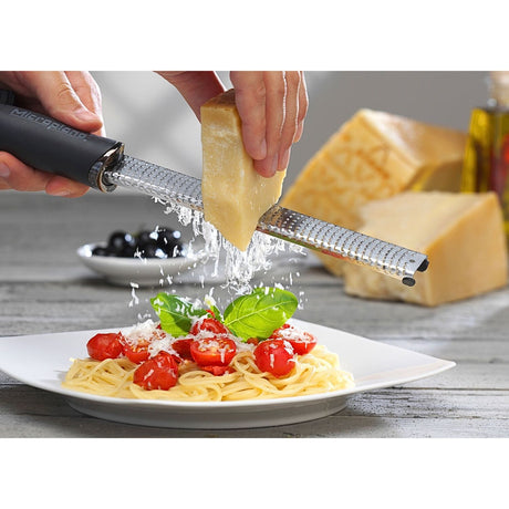 Microplane Premium Classic Zester Grater Black Stainless Steel Soft Grip Handle