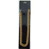 BIG NECKLACE 50cm Pimp Costume Party Fancy Dress Gangster Chain Jewellery - Silver