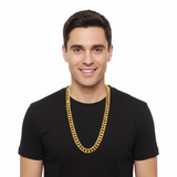 Gold 50cm Big Chain Necklace - Pimp/Gangster (Costume Accessory)