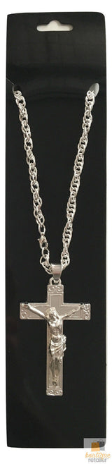 Jesus Christ Metal Necklace Chain Pendant Chain Jewellery Crucifix
