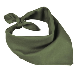 15x Army Green Plain Bandana Bulk Pack - 100% Cotton Head Wrap/Durag/Scarf/Mask