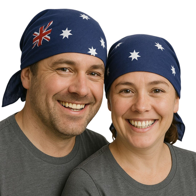 15x Australia Flag Paisley Bandana Bulk - 100% Cotton Head Wrap/Durag/Scarf/Mask