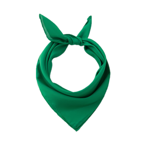 15x Green Plain Bandana Bulk Pack - 100% Cotton Head Wrap/Durag/Scarf/Mask