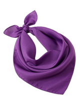 15x PLAIN BULK BANDANA 100% COTTON Head Wrap Bandanna Summer Scarf - Purple