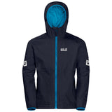 Jack Wolfskin Boys Rainy Days Jacket (Waterproof & Windproof) - Night Blue