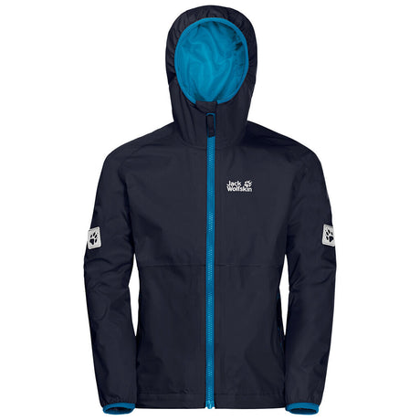 Jack Wolfskin Boys Rainy Days Jacket - Night Blue (Waterproof & Windproof)