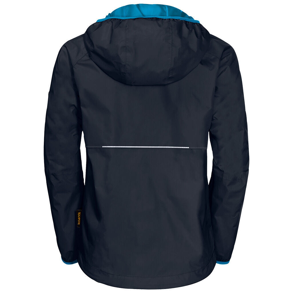 Jack Wolfskin Boys Rainy Days Jacket (Waterproof & Windproof) - Night Blue