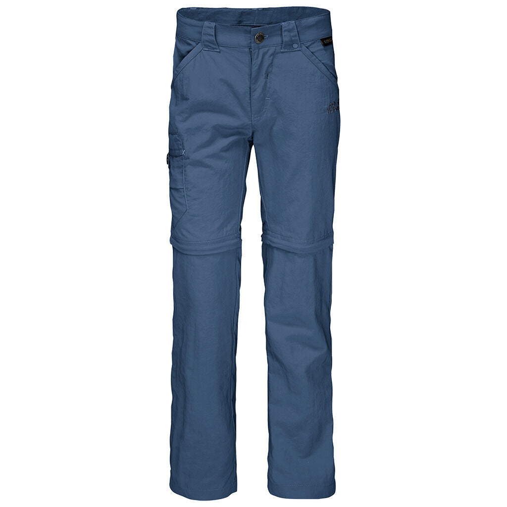 Jack Wolfskin Kids Safari 2-in-1 Zip Off Pants/Shorts - Ocean Wave Blue (Hiking/Trekking Outdoor Trousers)