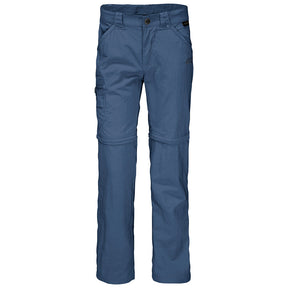 Jack Wolfskin Kids Safari 2-in-1 Zip Off Pants/Shorts - Ocean Wave Blue (Hiking/Trekking Outdoor Trousers)
