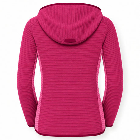 Jack Wolfskin Tongari Girls Fleece Hoodie Jumper - Azalea Red