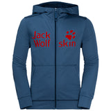 Jack Wolfskin Kids Redland Jacket Jumper Full Zip Hoodie Warm Winter Childrens - Ocean Wave