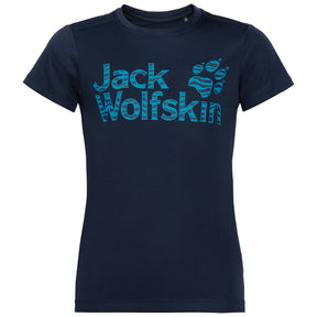 Jack Wolfskin Kids Jungle T Shirt Tee Top Sun UV Shield Shirt Childrens UPF 50+ - Flamingo