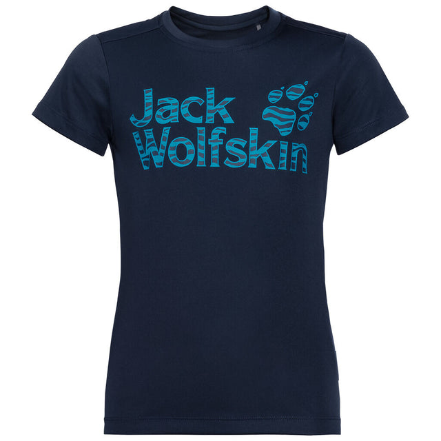 Jack Wolfskin Kids Jungle UPF50+ Sun Shield T-Shirt - Night Blue (UV Protection)