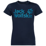 Jack Wolfskin Kids Jungle UPF50+ Sun Shield T-Shirt - Night Blue (UV Protection)