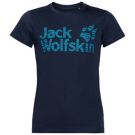 Jack Wolfskin Kids Jungle UPF50+ Sun Shield T-Shirt - Night Blue (UV Protection)