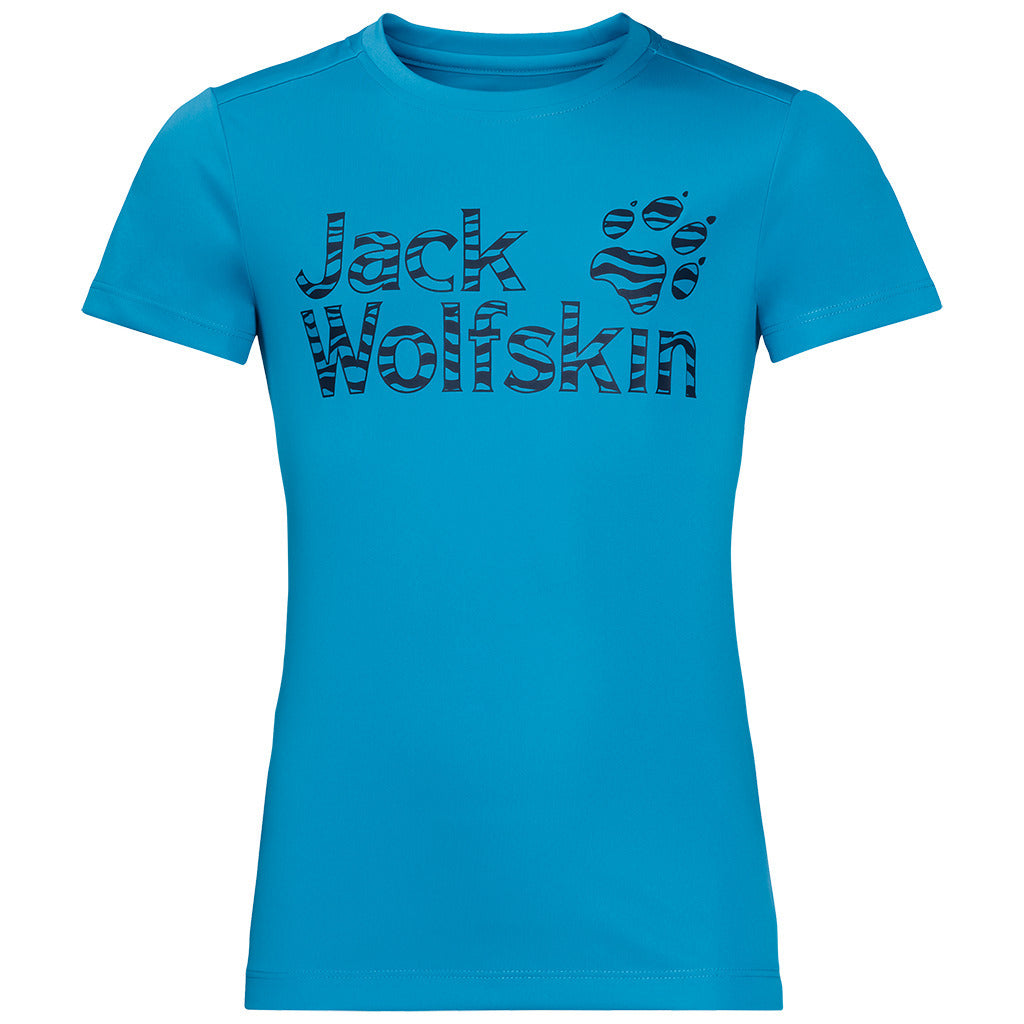 Jack Wolfskin Kids Jungle T Shirt Tee Top Sun UV Shield Shirt Childrens UPF 50+ - Azalea Red