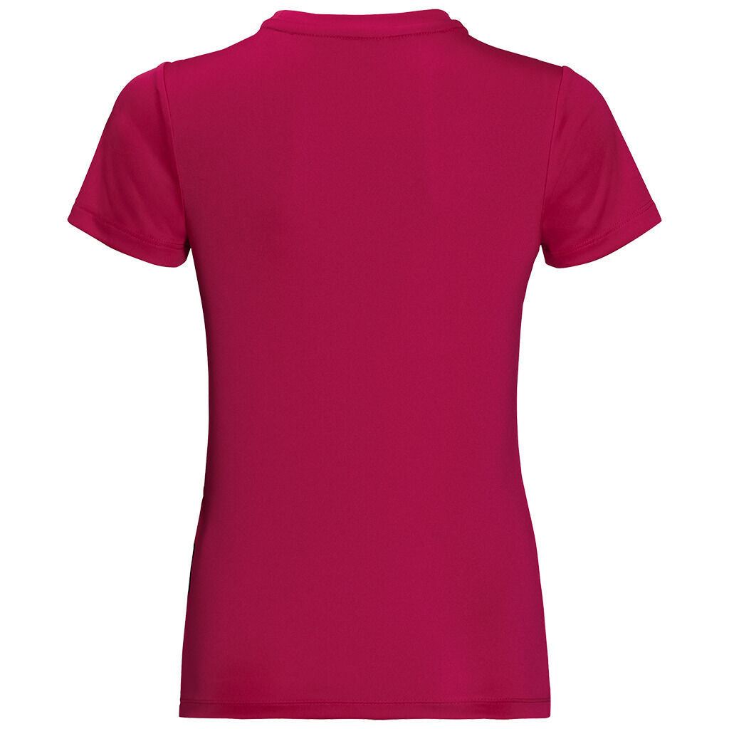 Jack Wolfskin Kids Jungle UPF50+ Sun Shield T-Shirt (UV Protection) - Azalea Red