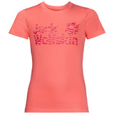 Jack Wolfskin Girls Jungle UPF50+ Sun Shield T-Shirt - Flamingo (Kids UV Protection)