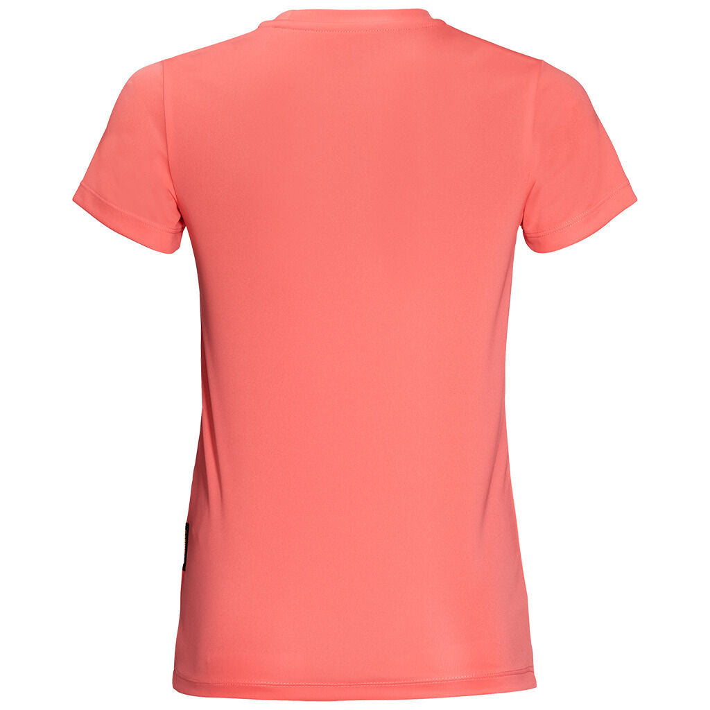 Jack Wolfskin Girls Jungle UPF50+ Sun Shield T-Shirt - Flamingo (Kids UV Protection)
