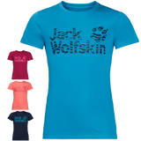 Jack Wolfskin Kids Jungle T Shirt Tee Top Sun UV Shield Shirt Childrens UPF 50+ - Night Blue