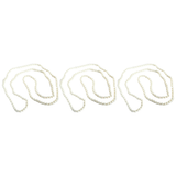 3x Long Faux Pearl Necklace Bulk Pack - 1920s Flapper/Vintage (Costume Accessory)