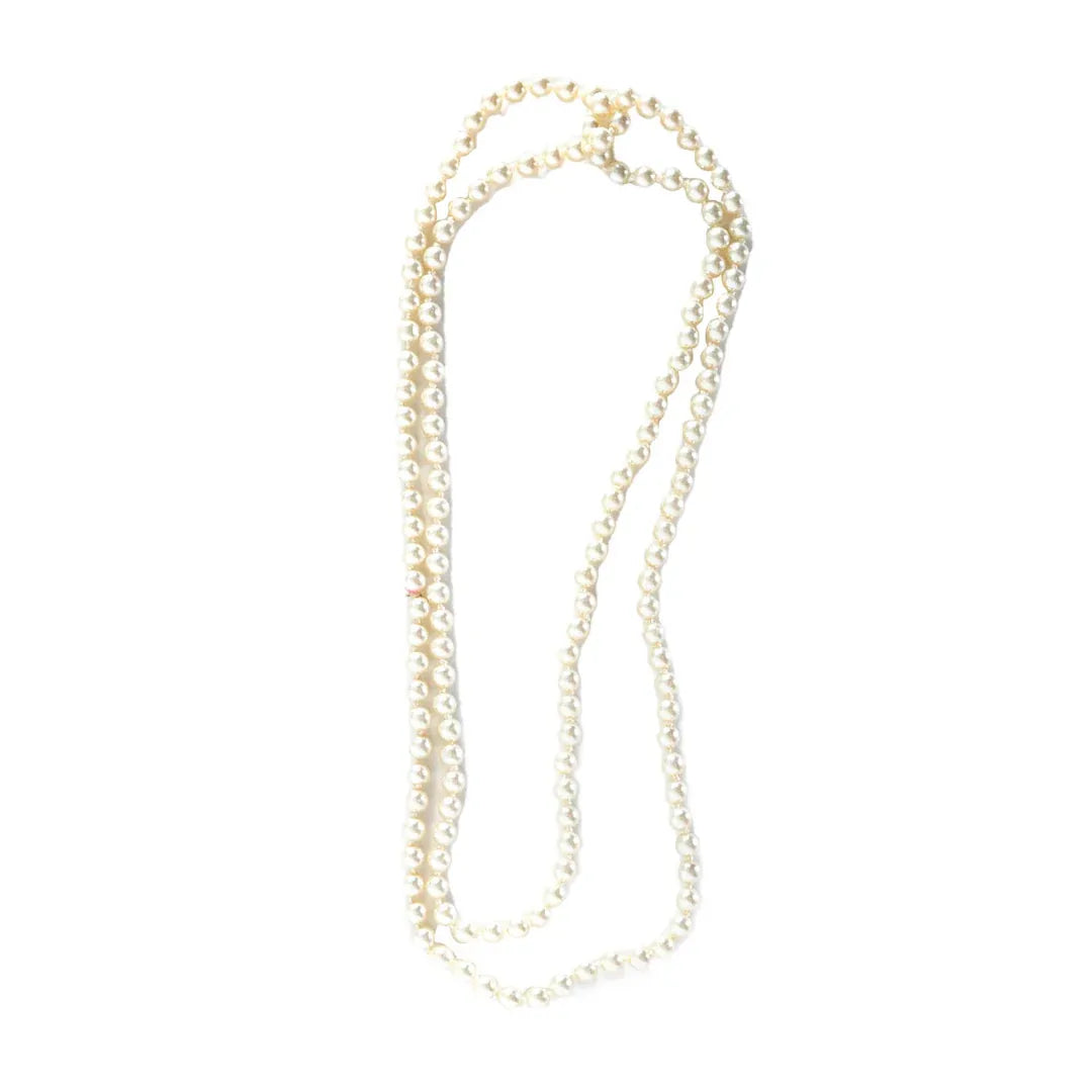 Long Faux Pearl Necklace - 1920s Flapper/Vintage (Costume Accessory)