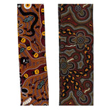 Jacaru 1674 Bush Tucker Cotton Hat Scarf - Aboriginal Art by Nambooka (Vegan Friendly)