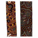 Jacaru 1675 Walkabout Cotton Hat Scarf - Aboriginal Art by Nambooka (Vegan Friendly)