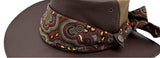 Jacaru 1675 Walkabout Cotton Hat Scarf - Aboriginal Art by Nambooka (Vegan Friendly)