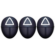 3x Adult Squid Guard Triangle Mask – Halloween & Fancy Dress (Pack)