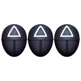 3x Adult Squid Guard Triangle Mask – Halloween & Fancy Dress (Pack)