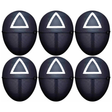 6x Adult Squid Guard Triangle Mask – Halloween & Fancy Dress (Bulk Pack)