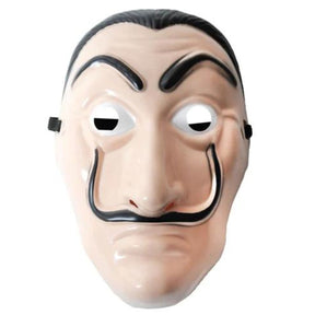 Salvador Dali Plastic Mask - Robbery/Heist Costume
