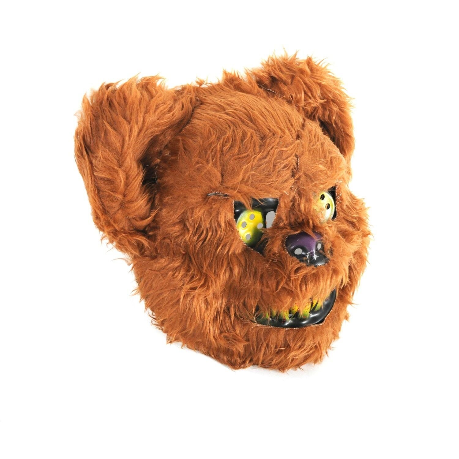 Scary Brown Bear Fluffy Animal Mask – Halloween & Fancy Dress