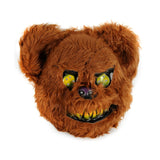 Scary Brown Bear Fluffy Animal Mask Costume Halloween Party Dress Up 