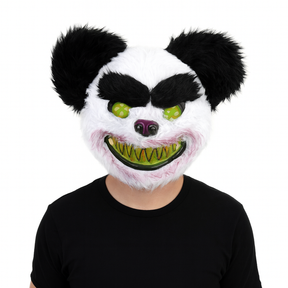 Scary Dog/Panda Bear Fluffy Animal Mask Costume Halloween Party Dress Up