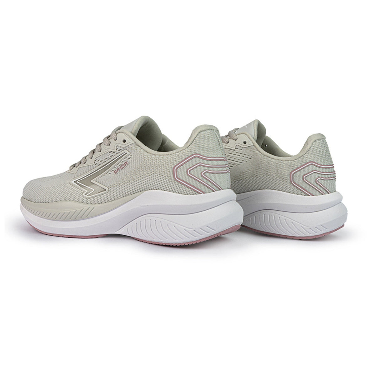 Sfida Brazen Womens Runners - Stone/Pink (Running Shoes/Sneakers)