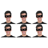 6x Thief/Burglar Mask – Bandit/Pirate Robber Costume Bulk Pack (Halloween & Fancy Dress)