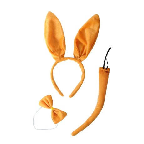 3pcs Kangaroo Animal Set - Bow Tie, Tail & Ears (Book Week & Halloween Fancy Dress)