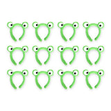 12x Plush Frog Eyes Animal Party Costume Dress Up Zoo Headband Book Week in Green