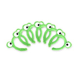 6x Plush Frog Eyes Animal Party Costume Dress Up Zoo Headband Book Week in Green