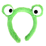 6x Plush Frog Eyes Animal Party Costume Dress Up Zoo Headband Book Week in Green