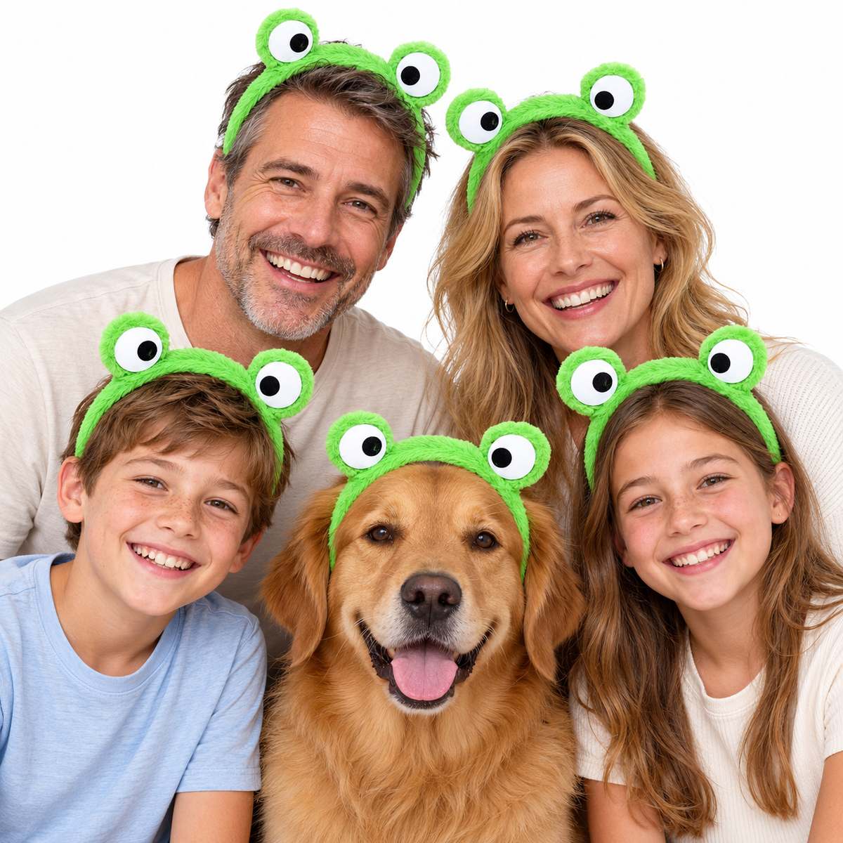 Green Plush Frog Eyes Headband - Animal Zoo Costume (Book Week & Party Dress Up)