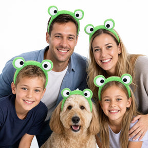 Green Plush Frog Eyes Headband - Animal Zoo Costume (Book Week & Party Dress Up)