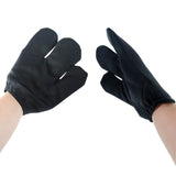 Jumbo Black Cartoon Costume Gloves 3-Finger Plush Mitts for Mascot Dress Up Pair