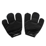 Jumbo 3-Finger Cartoon Costume Gloves - Black (Plush Mascot Dress Up Mitts Pair)