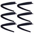 6x Black Clip-On Animal Tail Bulk Pack - Dog/Cat Costume Accessory (Halloween & Fancy Dress)