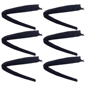 6x Black Clip-On Animal Tail Bulk Pack - Dog/Cat Costume Accessory (Halloween & Fancy Dress)