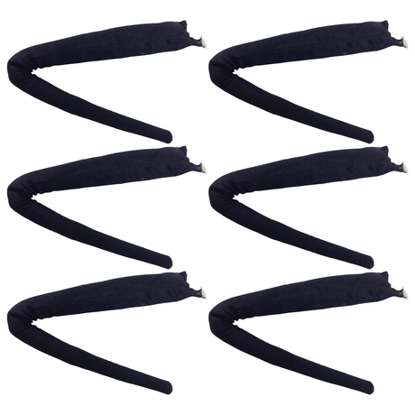 6x Black Clip-On Animal Tail Bulk Pack - Dog/Cat Costume Accessory (Halloween & Fancy Dress)