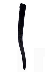 Black Clip-On Animal Tail - Dog/Cat Costume Accessory (Halloween & Fancy Dress)